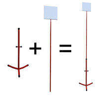 Fußständer für 1 Feuerlöscher inkl....