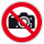 Fotografieren verboten Folie selbstklebend 100 mm