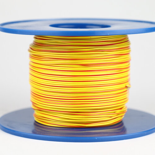 Fahrzeugleitung 0,50 mm² FLRY-B als Ring 5m gelb/rot