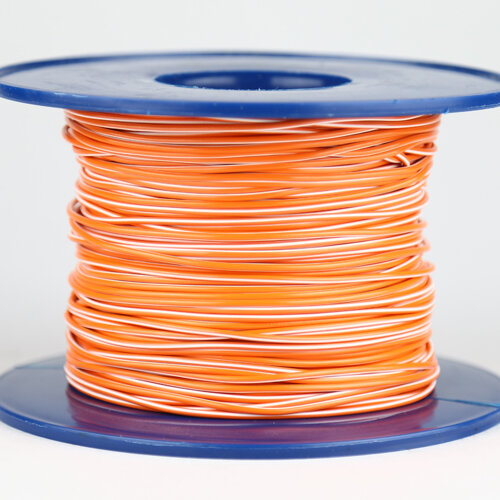 Fahrzeugleitung 0,50 mm² FLRY-B als Ring 5m orange/weiß