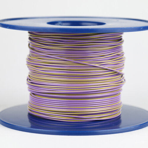 Fahrzeugleitung 0,50 mm² FLRY-B als Ring 5m violett/gelb