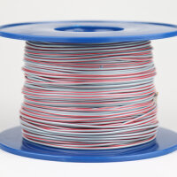 Fahrzeugleitung 1,0 mm² FLRY-B als Ring 10m grau/rot