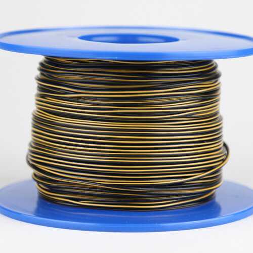 Fahrzeugleitung 1,0 mm² FLRY-B als Ring 10m schwarz/orange