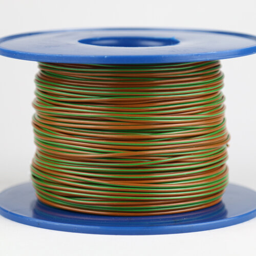 Fahrzeugleitung 1,0 mm² FLRY-B als Ring 10m braun/hellgrün