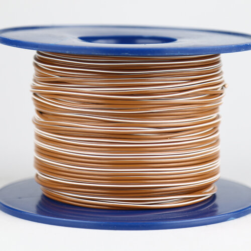 Fahrzeugleitung 1,0 mm² FLRY-B als Ring 10m braun/weiss