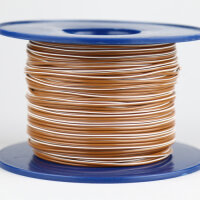 Fahrzeugleitung 1,0 mm² FLRY-B als Ring 10m braun/weiss