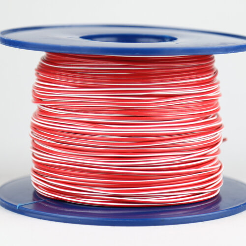 Fahrzeugleitung 1,0 mm² FLRY-B als Ring 10m rot/weiss