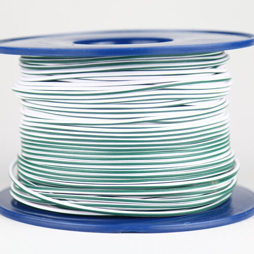 Fahrzeugleitung 1,0 mm² FLRY-B als Ring 10m weiss/grün