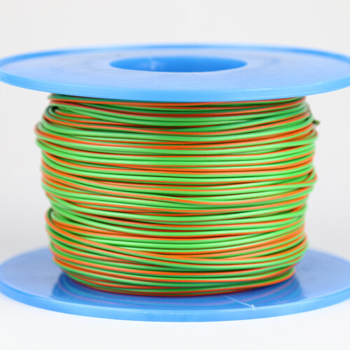 Fahrzeugleitung 1,0 mm² FLRY-B als Ring 10m hellgrün/orange