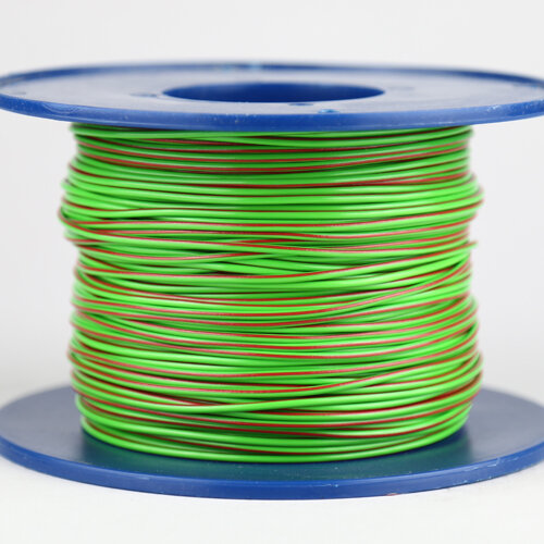 Fahrzeugleitung 1,0 mm² FLRY-B als Ring 10m hellgrün/rot