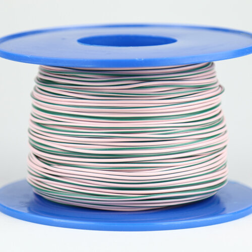 Fahrzeugleitung 1,0 mm² FLRY-B als Ring 10m rosa/grün