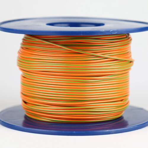 Fahrzeugleitung 1,0 mm² FLRY-B als Ring 10m orange/grün