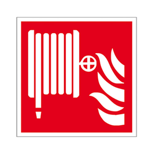 Löschschlauch - Schild Kunststoff ISO 150 x 150 mm
