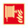 Löschschlauch - Schild Folie selbstklebend nachleuchtend ISO 200 x 200 mm