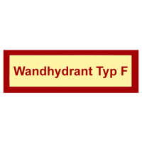 Wandhydrant Typ F - Schild Folie selbstklebend...