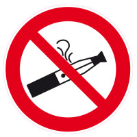 Verbotszeichen E-Zigarette rauchen verboten Folie...