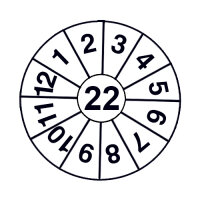 1000 Jahresmarken 2022 weiss