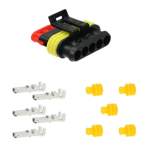 Superseal KFZ Stecker 5-polig Set 1,5