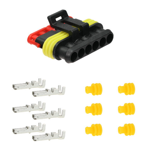 Superseal KFZ Stecker 6-polig Set 1,5