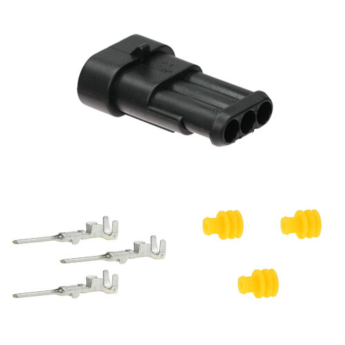 Superseal KFZ Steckgehäuse 3-polig Set 1,5