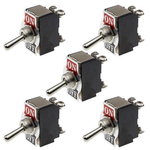 5x Kippschalter -  Switch - 12V 25A - Ein/Aus-Schalter (On/Off)