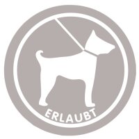 Hinweisschild - Hunde erlaubt 100 mm
