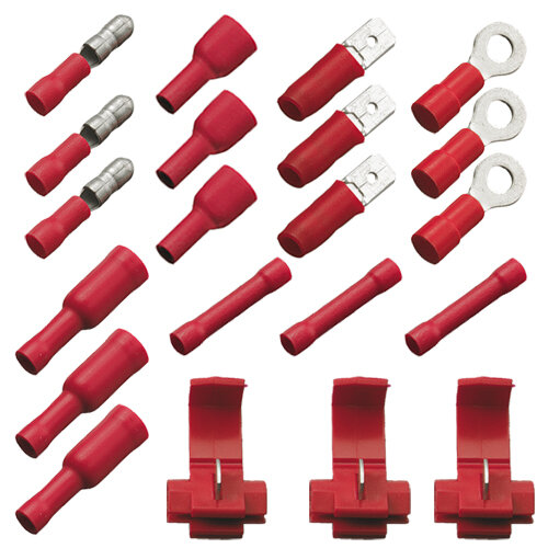 Sortiment Stecker 21-teilig rot 0,5-1,5 qmm