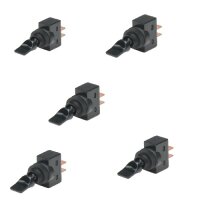 5x Kippschalter - Schalter kurz ein/aus 12V