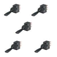 5x Kippschalter - Schalter ein/ein 12V (Wechselschalter)