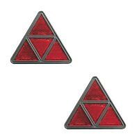 Set Reflektor rot 175x175x175 mm mit Schraube