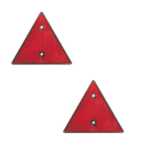 Set Reflektor rot 160x160x160mm, schwarze Rückplatte