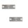 Set Reflektor / Katzenauge / Rückstrahler weiss 90 x 40 mm, mit Befestigungsloch