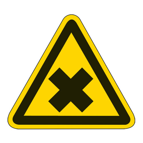 Warnung vor gesundheitsschädlichen oder reizenden Stoffen 50 mm / 36 Stck