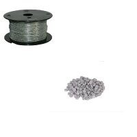 Set Plombendraht 250 Kunststoffplomben grau