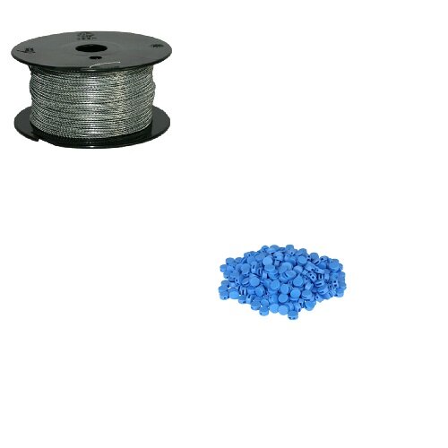 Set Plombendraht 1000 Kunststoffplomben blau