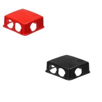 Set Batteriepolabdeckung rot / schwarz PVC