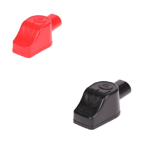 Set Batteriepolabdeckung rot / schwarz PVC