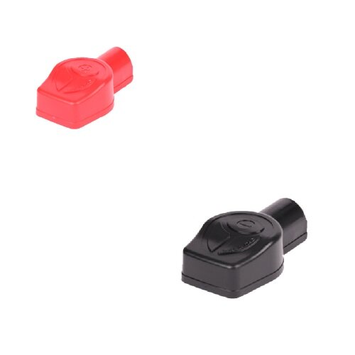 Set Batteriepolabdeckung rot / schwarz PVC