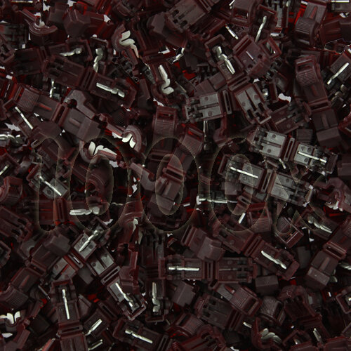 1000x T-Abzweigverbinder rot