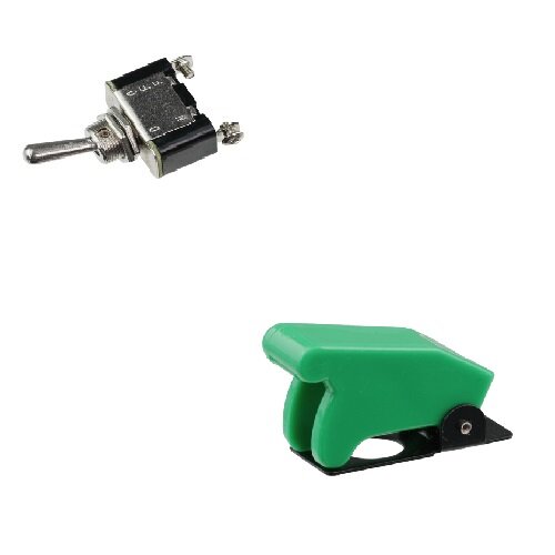 Kipptaster 12V 25A AusTASTER (Flash-off) inkl. Abdeckung