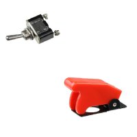 Kipptaster 12V 25A AusTASTER (Flash-off) inkl. Abdeckung