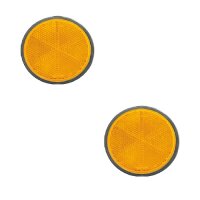 Set Reflektor / Katzenauge / Rückstrahler gelb 90 mm...