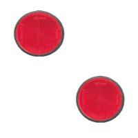 Set Reflektor / Katzenauge / Rückstrahler rot 90 mm...