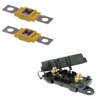 2 x Leistungssicherung Streifensicherung Mega gelb 100A...