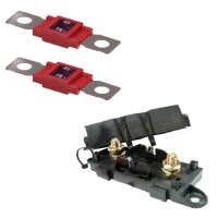 2 x Leistungssicherung Streifensicherung Mega rot 80A 32V...