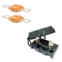 2 x Leistungssicherung Streifensicherung Midi orange 30A...