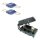 2 x Leistungssicherung Streifensicherung Midi blau 100A 58V inkl. Halter