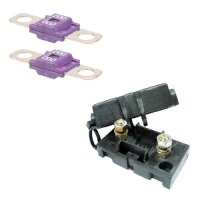 2 x Leistungssicherung Streifensicherung Midi violet 200A...