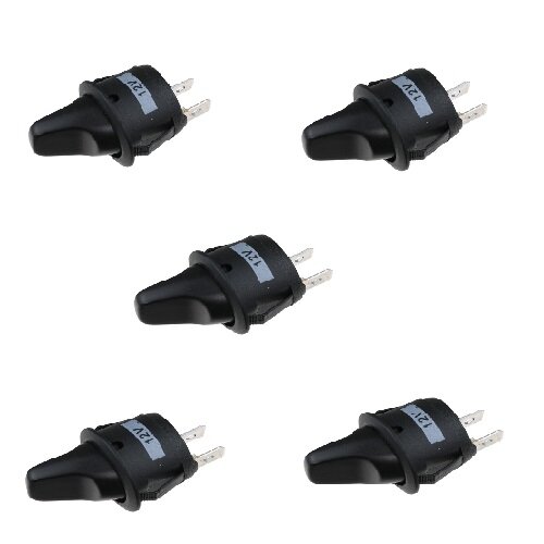 5x Kippschalter - Schalter ein/aus 12V 16A