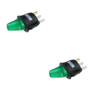 2x Kippschalter -Schalter ein/aus 12V 16A grün